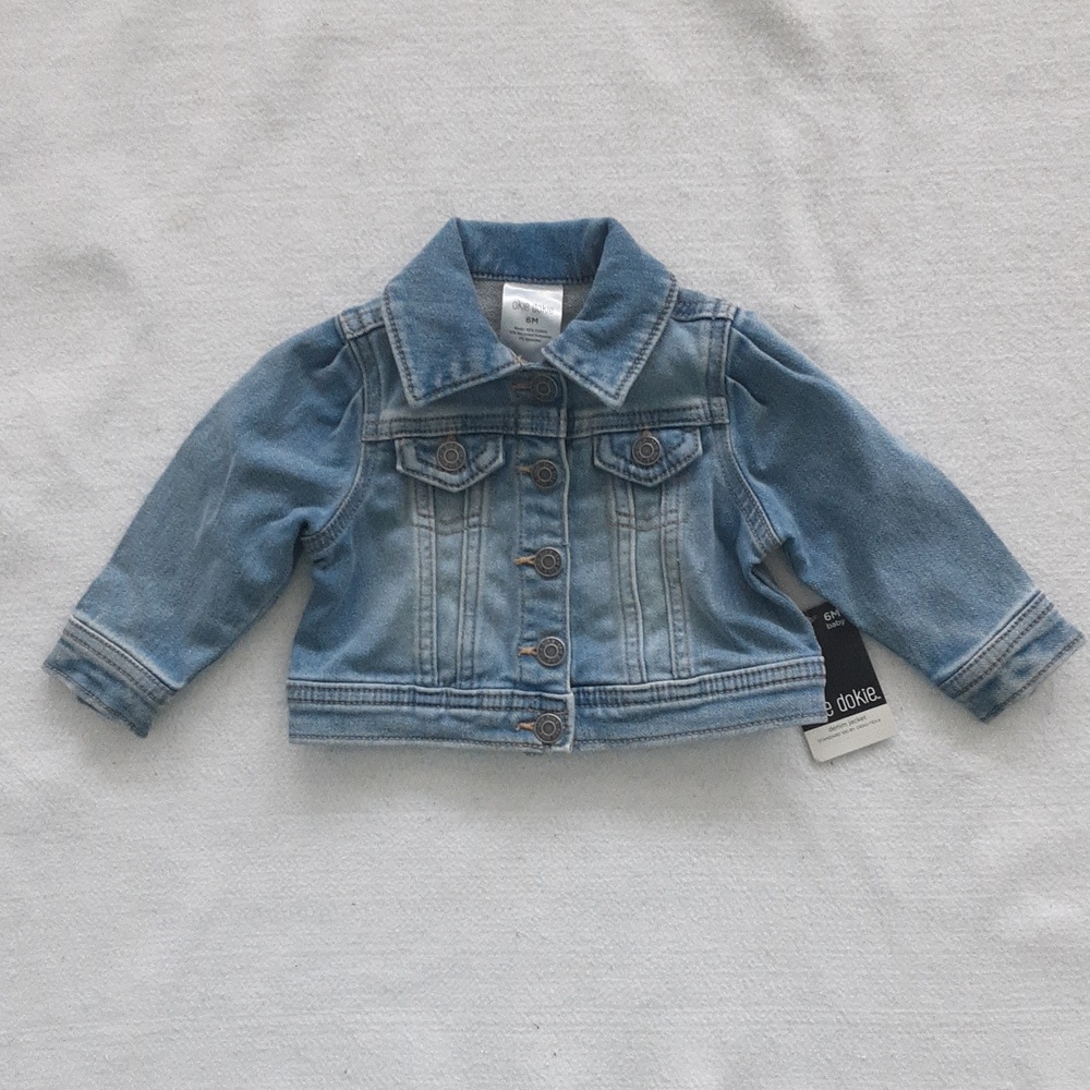 OKIE DOKIE Piper Wash Baby Denim Jacket NWT
